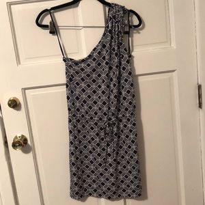 Banana Republic One Shoulder Mini Dress Medium